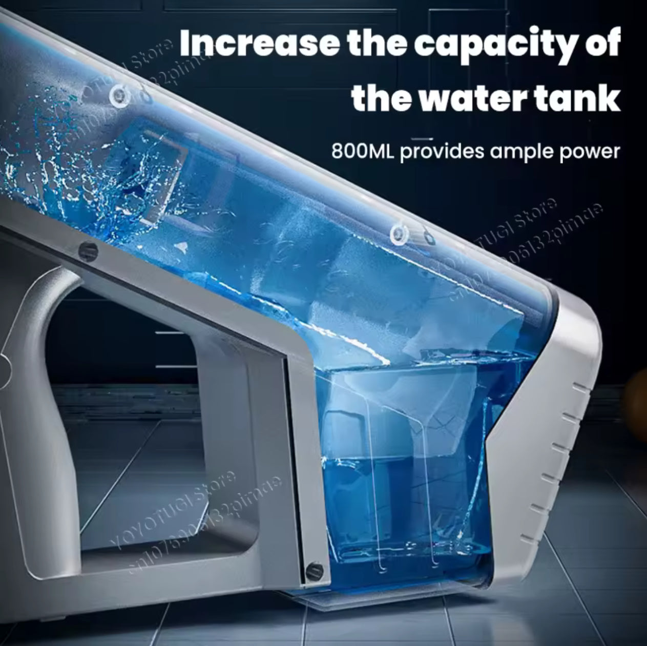 Pistola de agua eléctrica, completamente impermeable y automática
