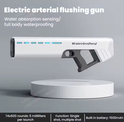 Pistola de agua eléctrica, completamente impermeable y automática